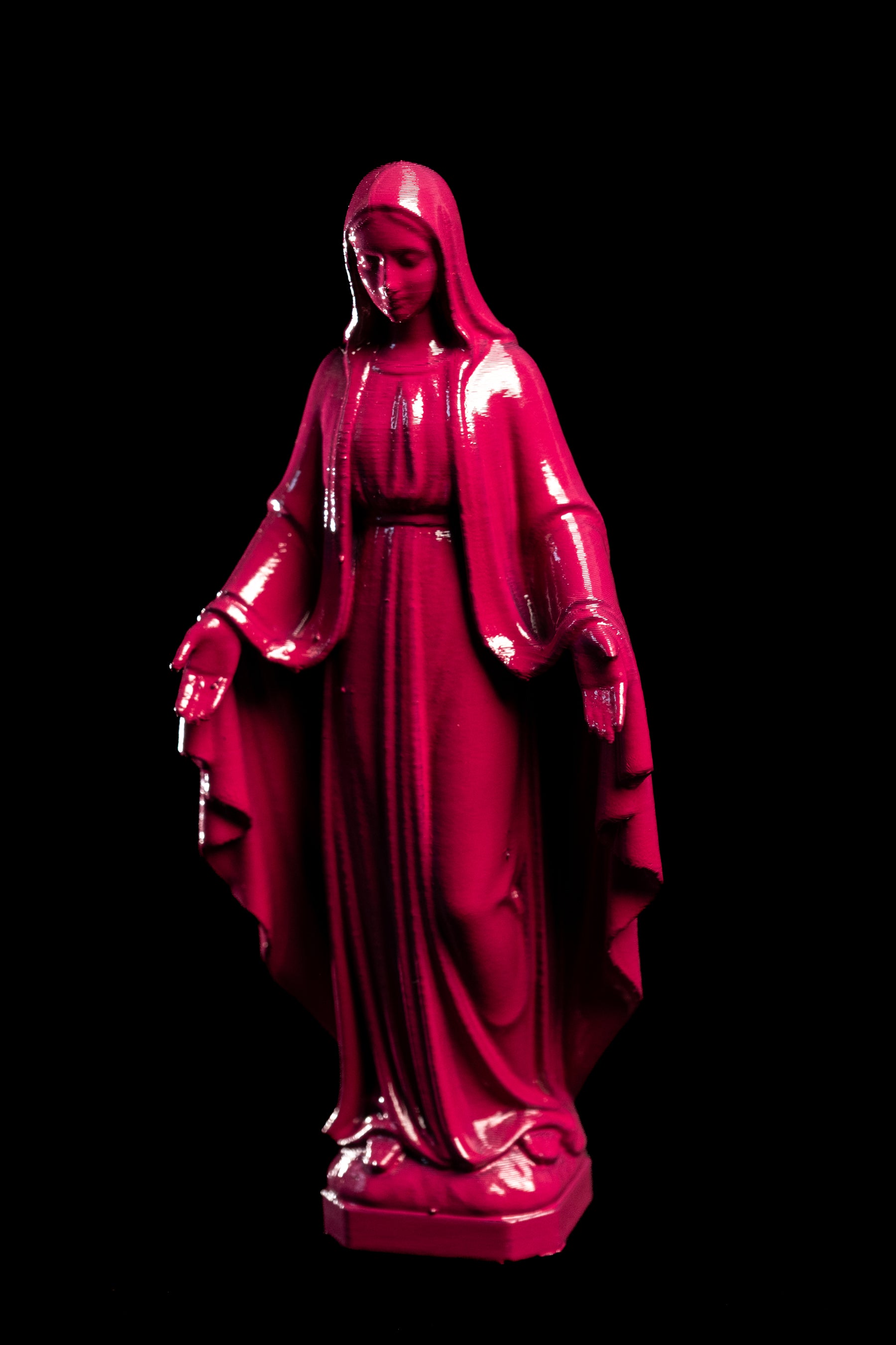 Figurine Vierge Pop rouge candy