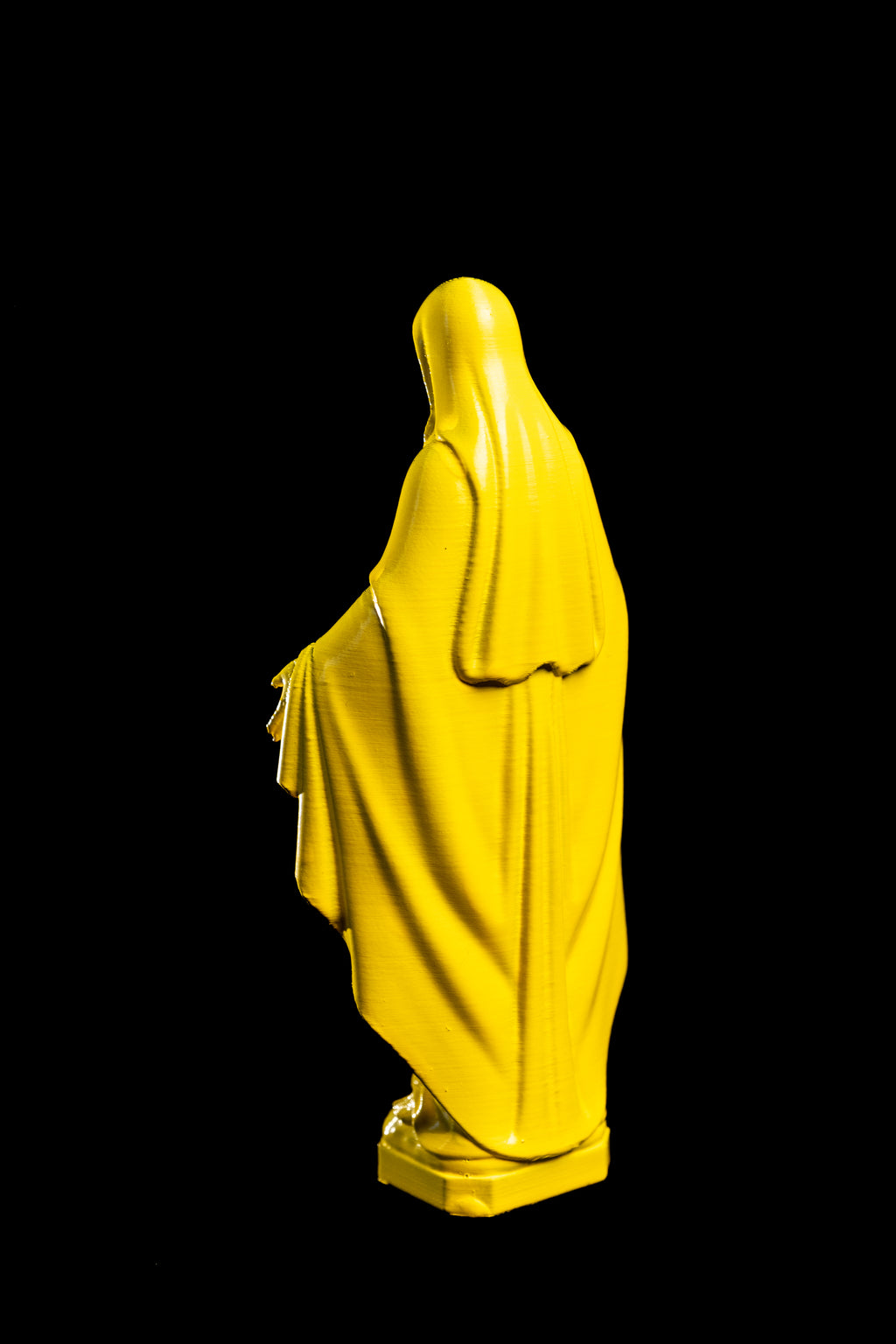 Figurine Vierge Pop jaune canarie