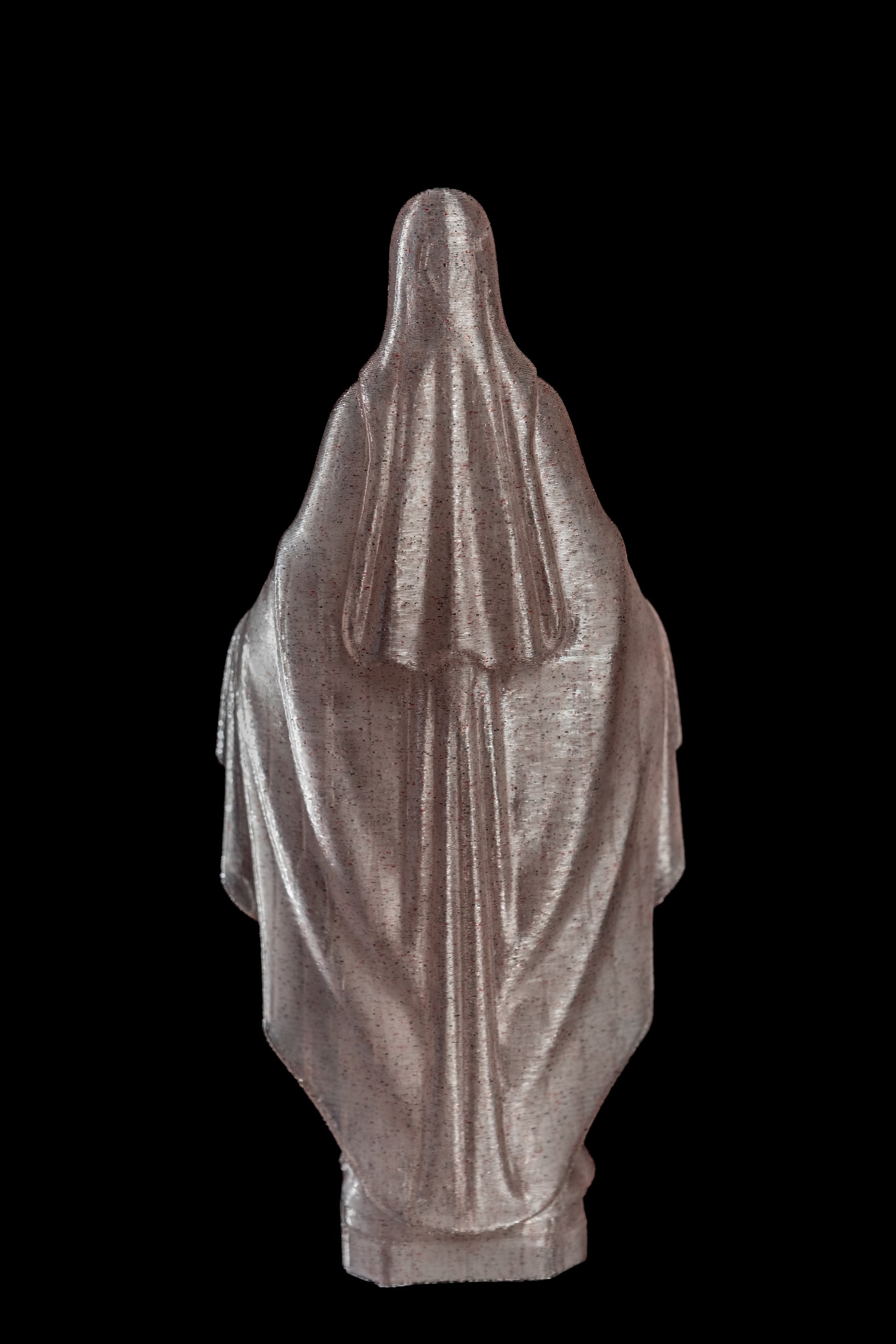 Figurine Vierge Pop paillettes translucide