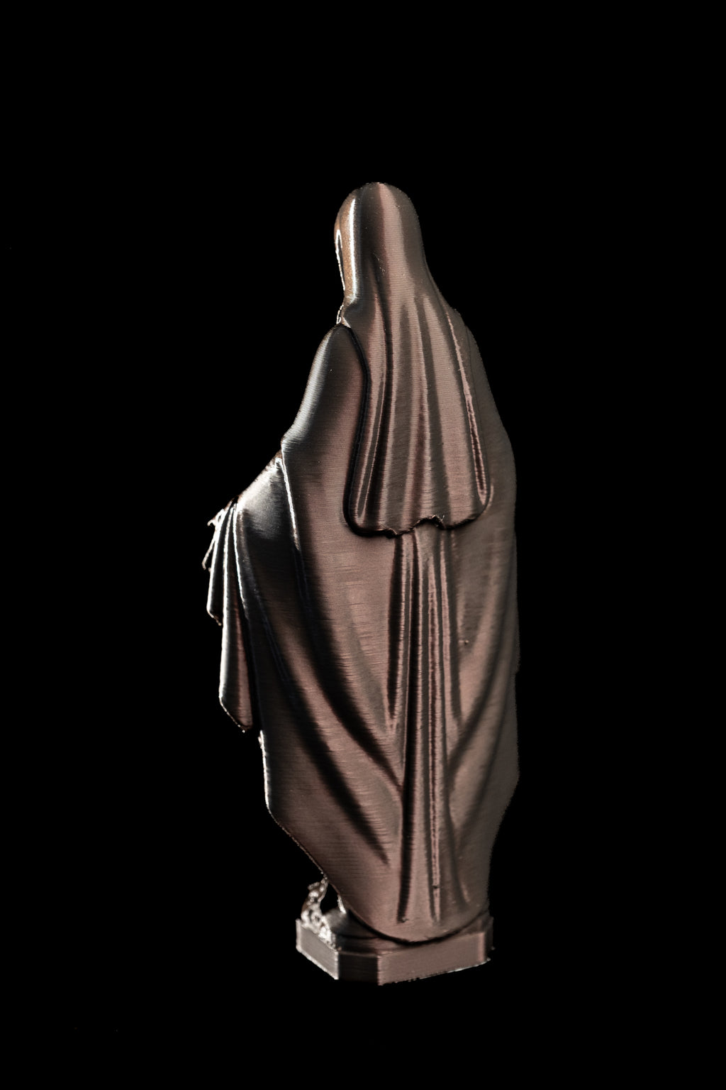 Figurine Vierge Pop cuivre holographique