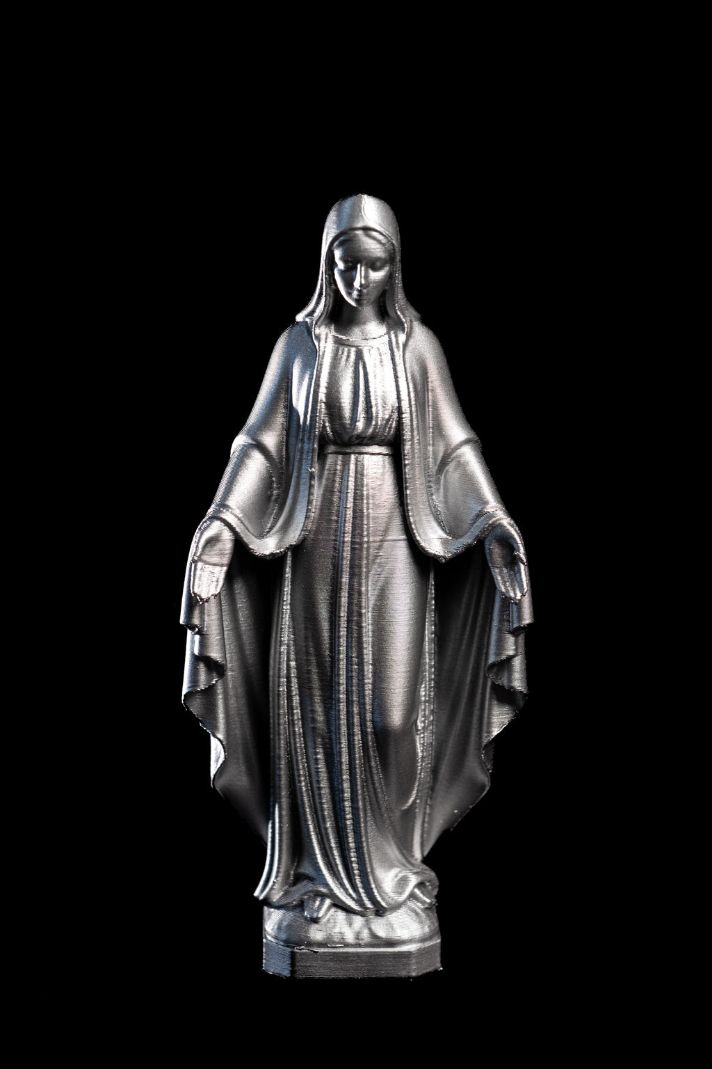 Figurine Vierge Pop argent
