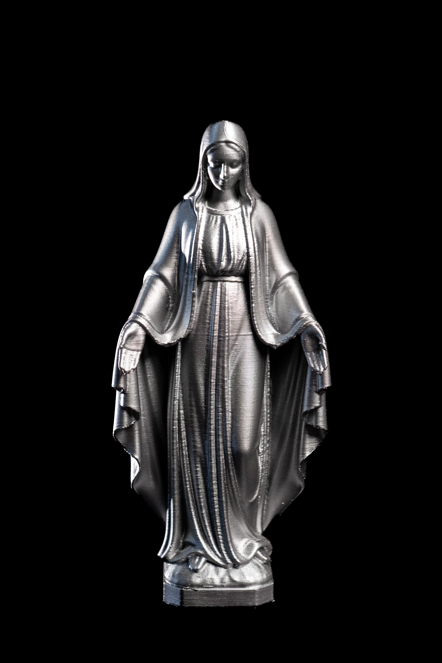 Figurine Vierge Pop argent