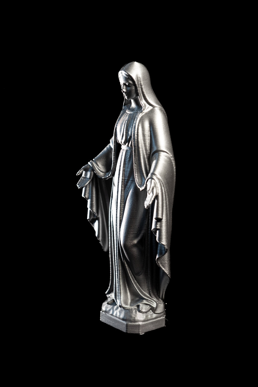 Figurine Vierge Pop argent