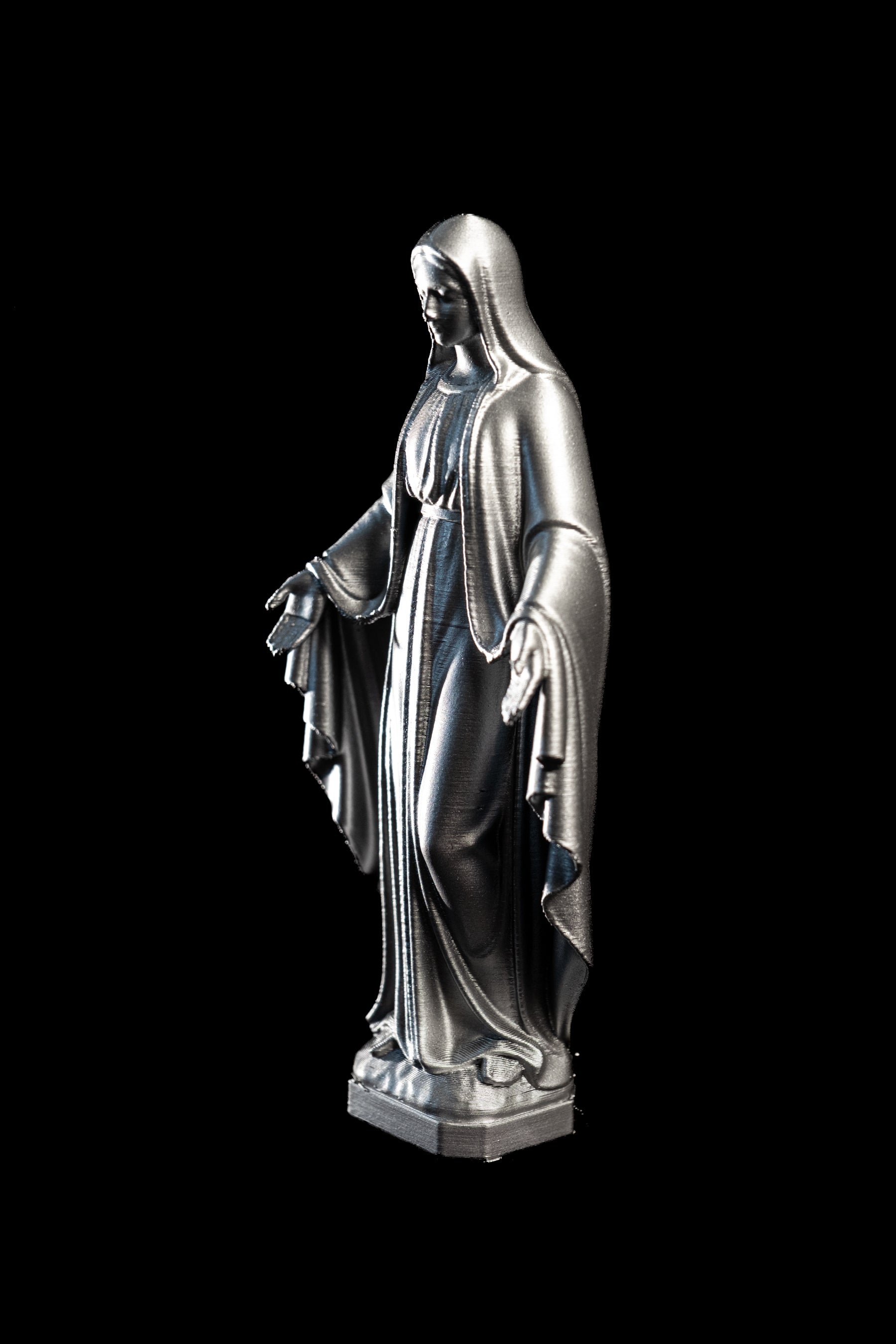 Figurine Vierge Pop argent
