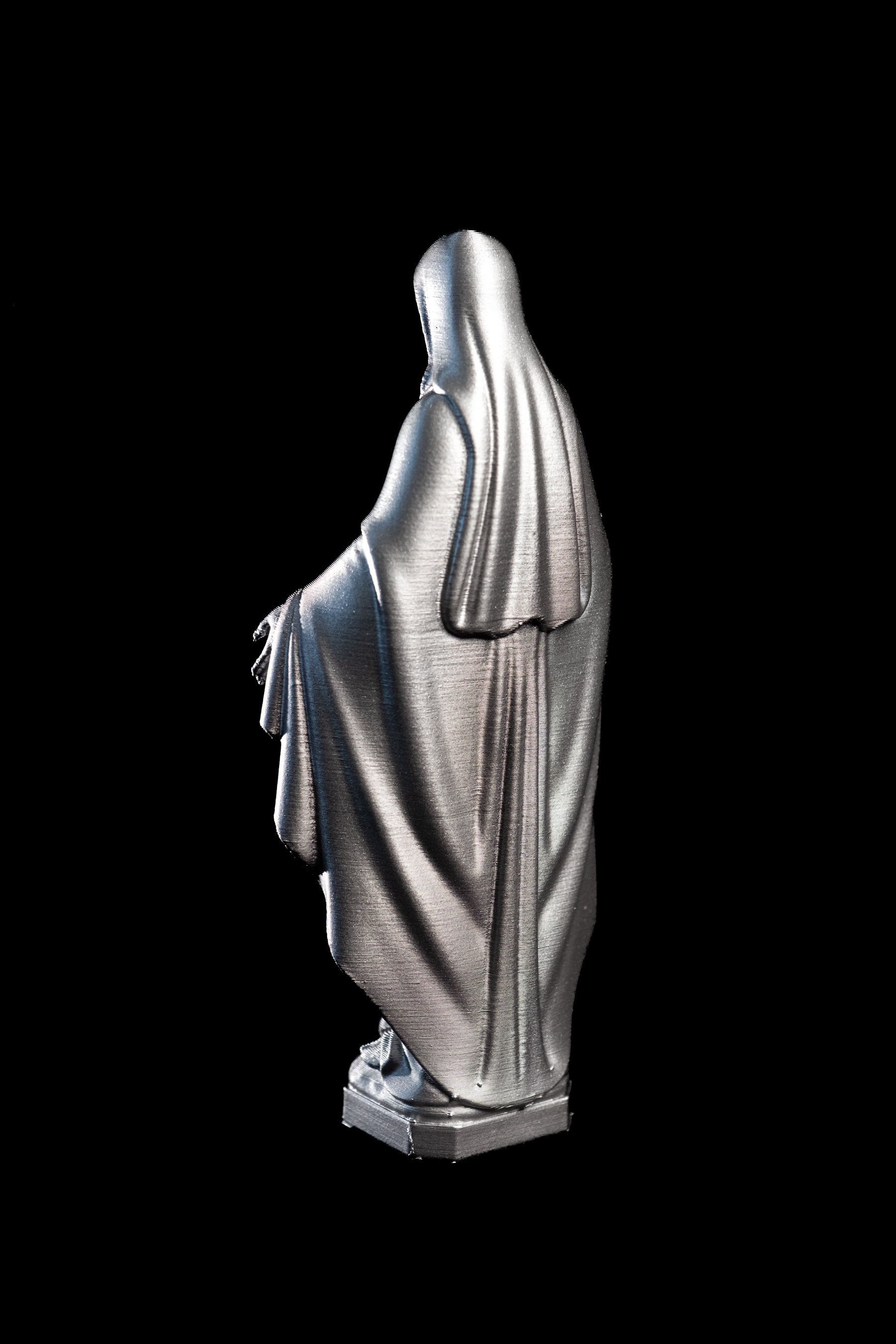 Figurine Vierge Pop argent