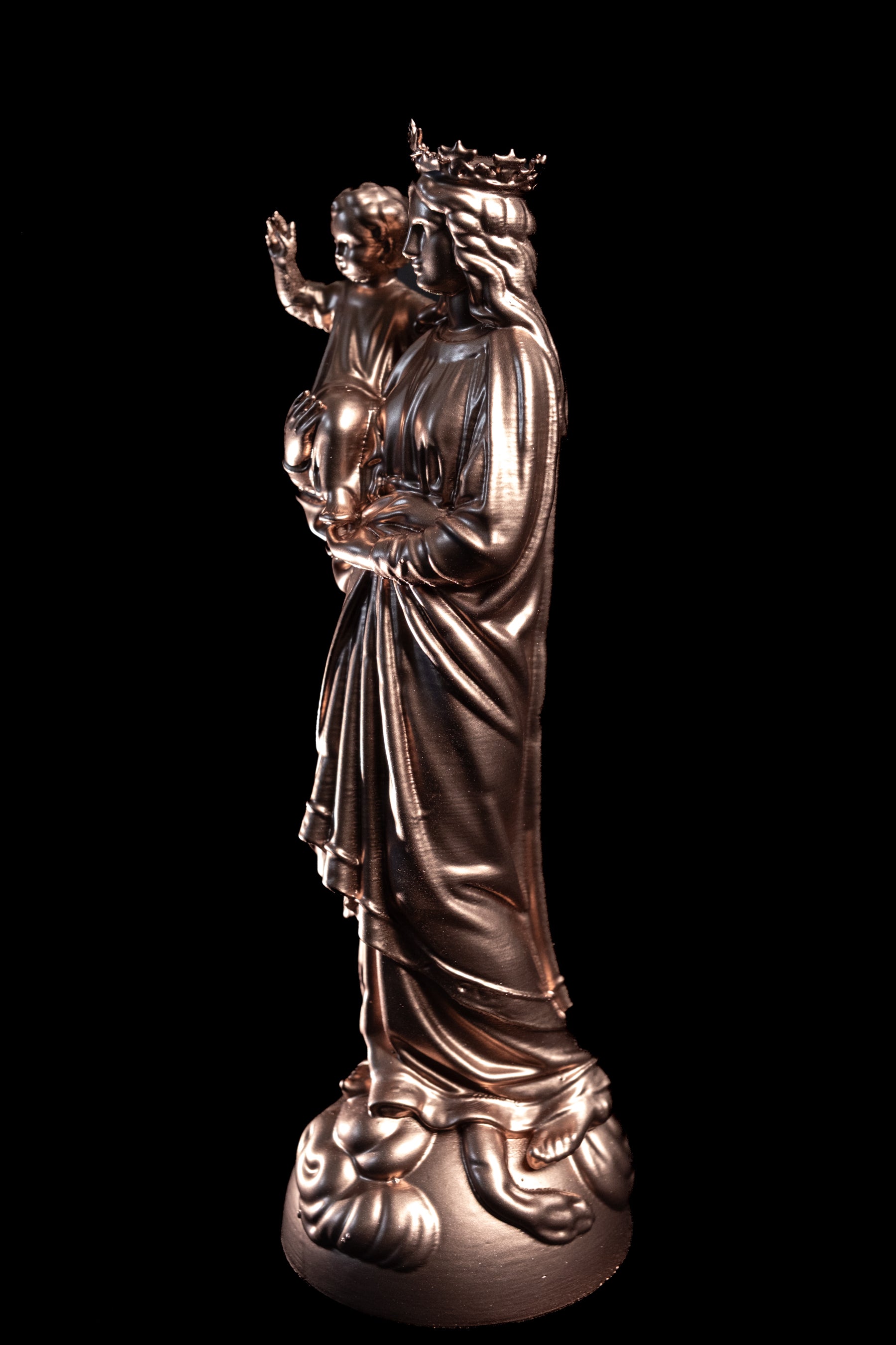 Figurine Vierge du Puy Pop Argent rose