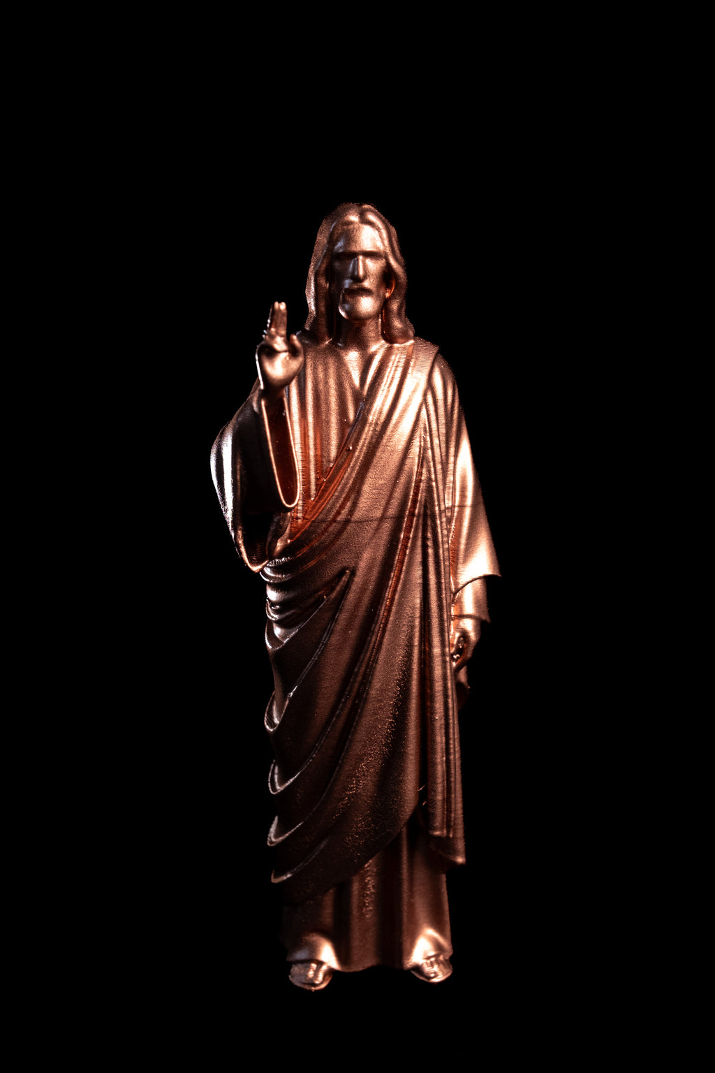 Figurine Jesus Pop cuivre