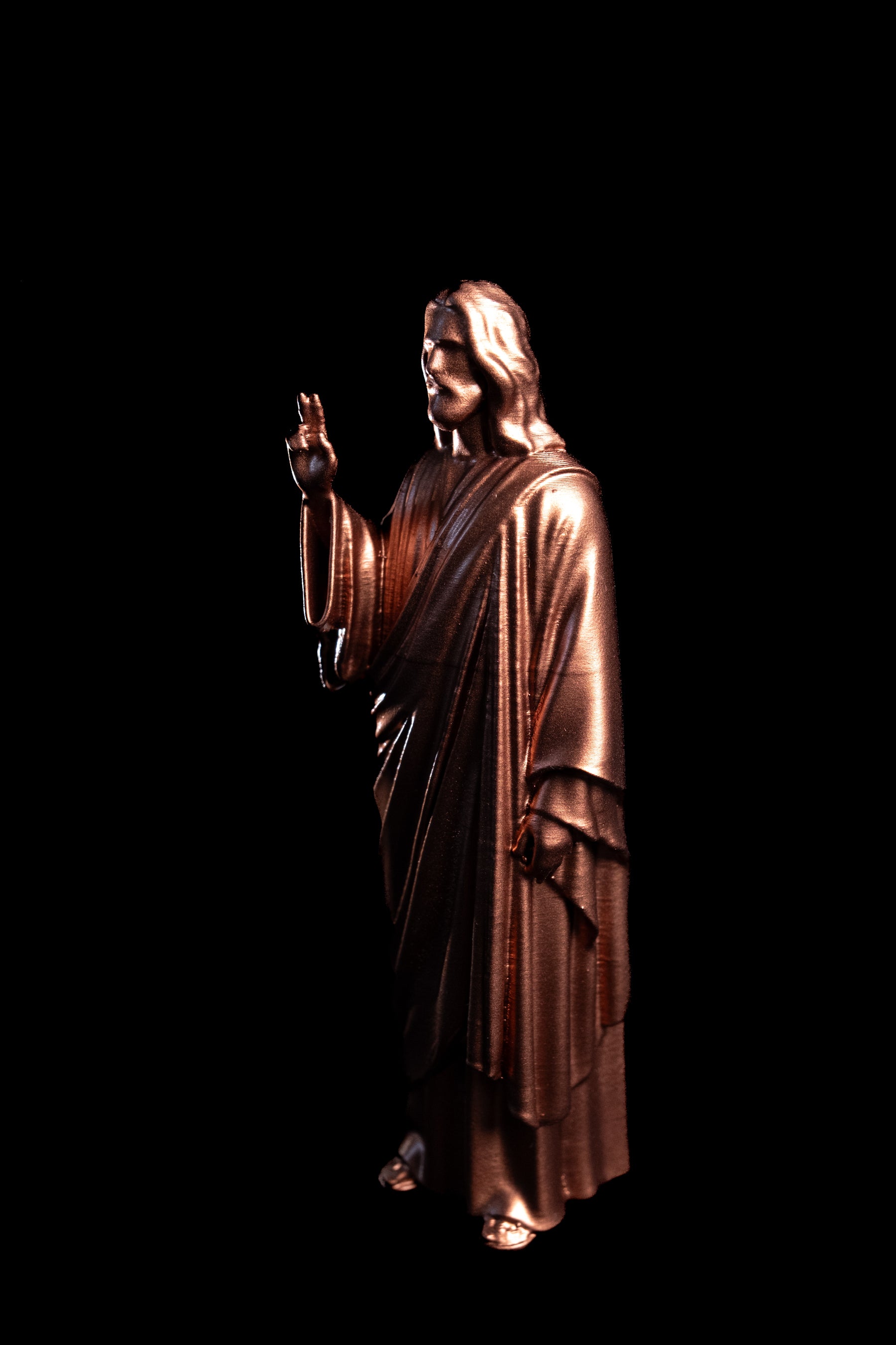 Figurine Jesus Pop cuivre