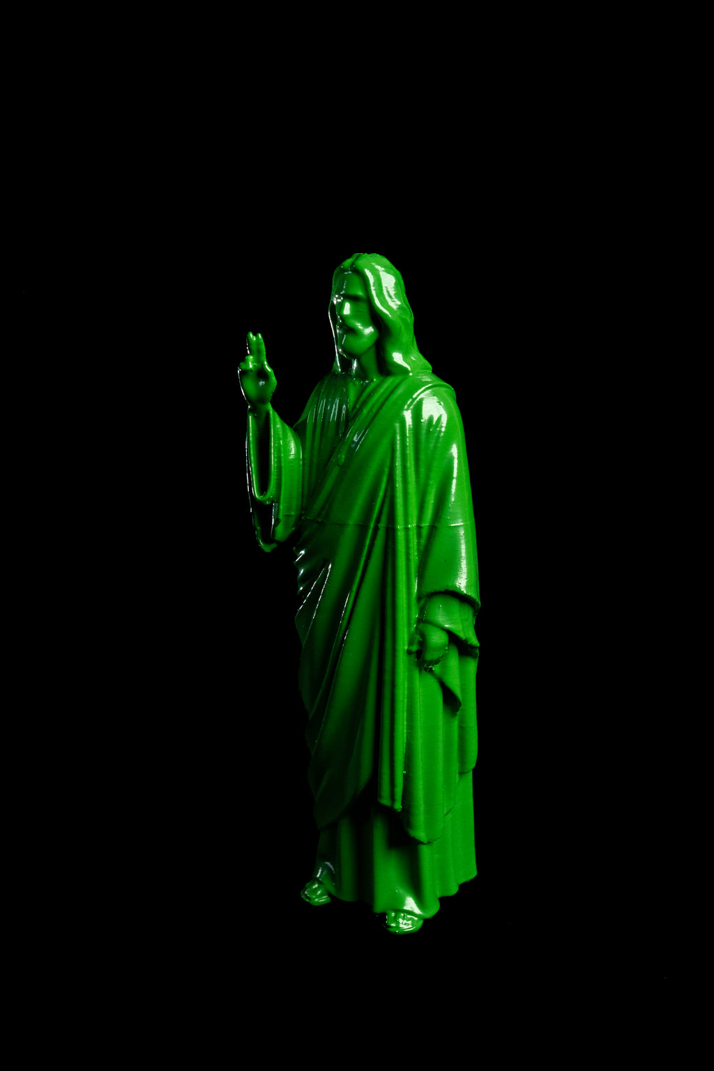 Figurine Jésus Pop vert perroquet