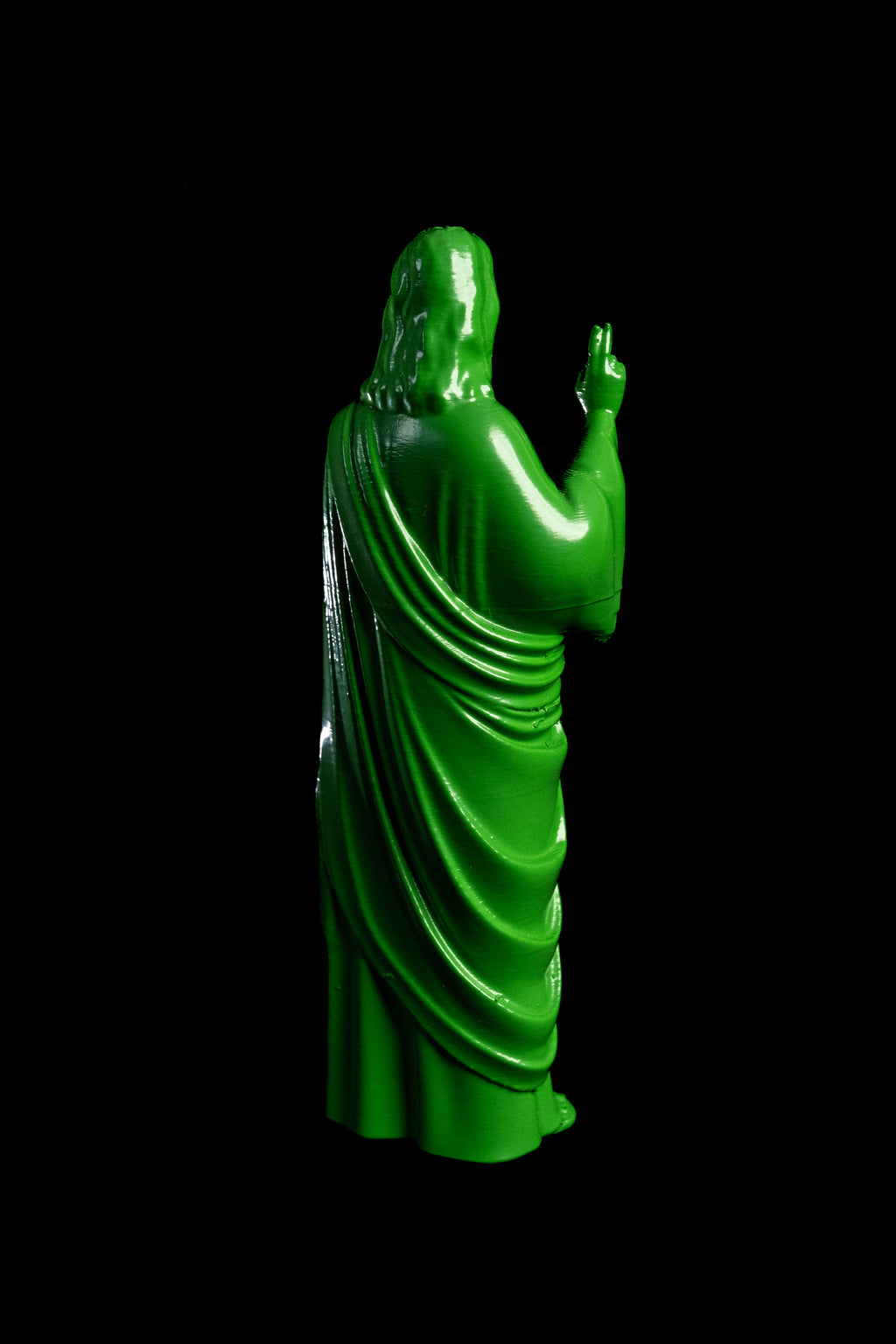 Figurine Jésus Pop vert perroquet