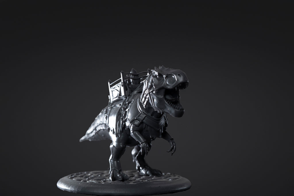 Figurine de Tyrannosaurus rex en armure à peindre