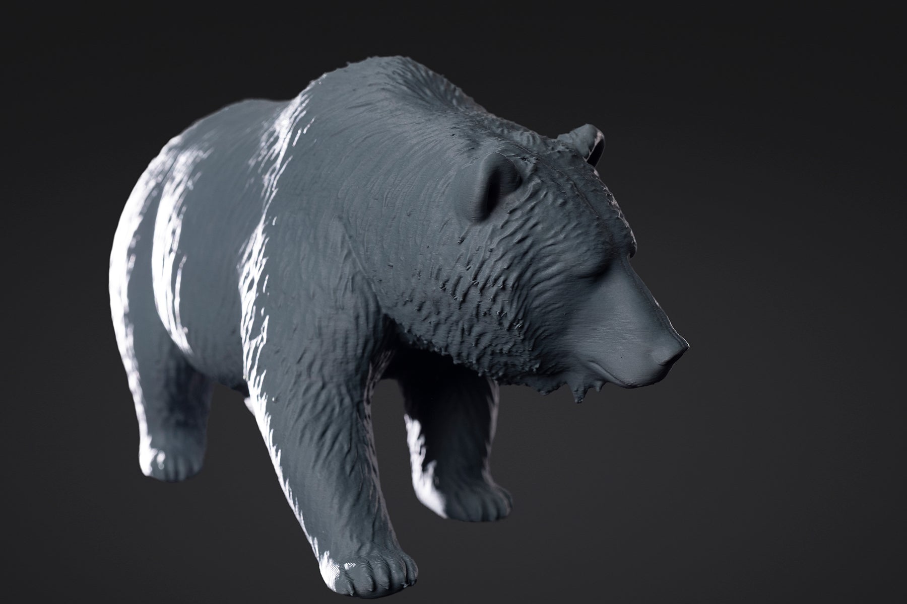 Figurine d'Ours des cavernes à peindre
