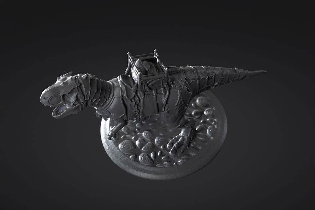 Figurine de Tyrannosaurus rex en armure à peindre