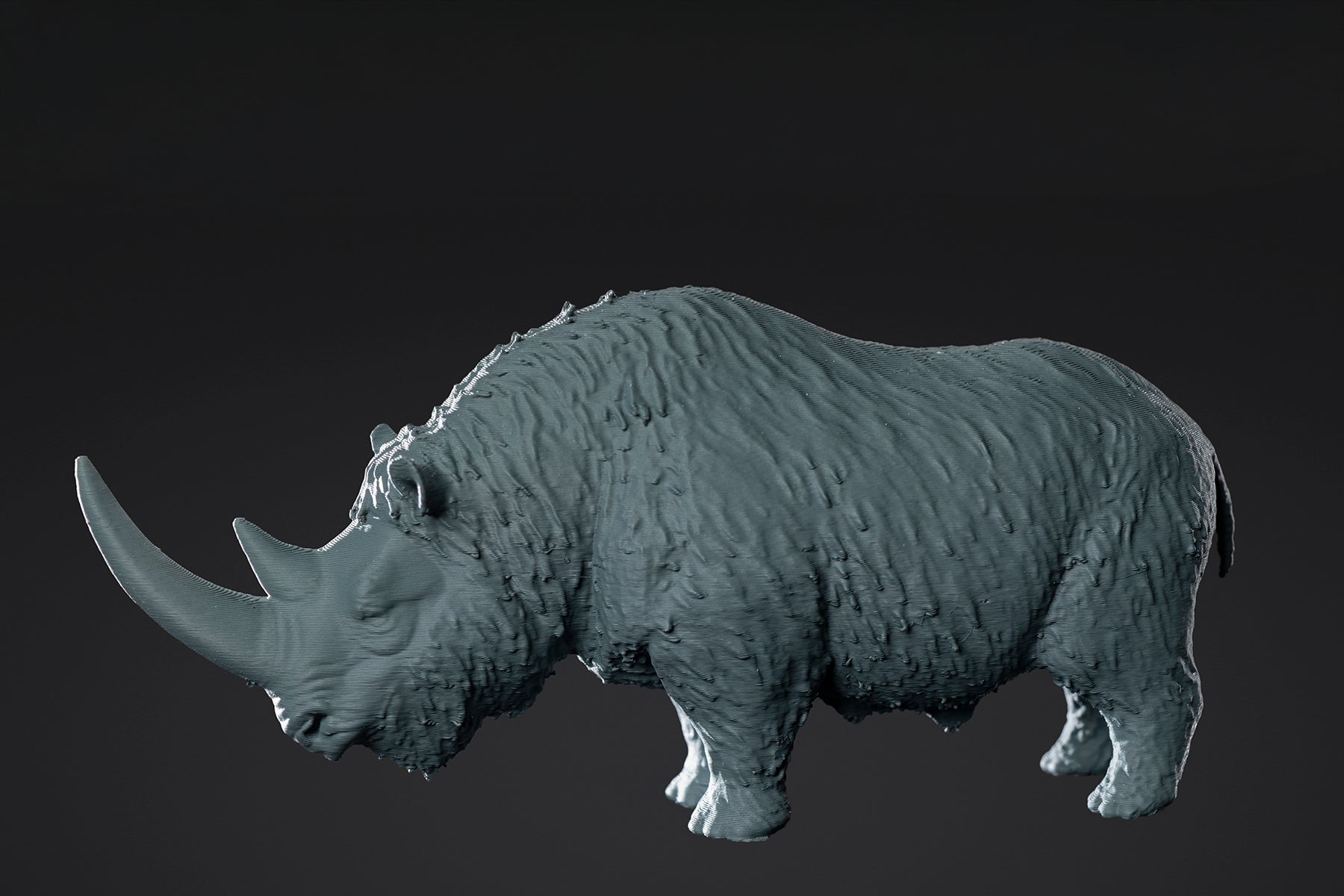 Figurine de Rhinocéros laineux à peindre