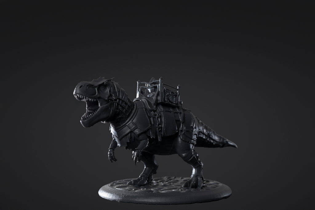 Figurine de Tyrannosaurus rex en armure à peindre